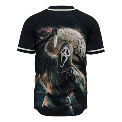 Ghostface Baseball Jersey, Scream Baseball Jersey, Halloween Baseball Jersey