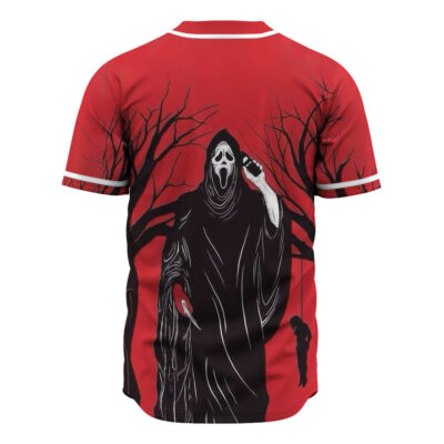 Ghostface Baseball Jersey, Scream Baseball Jersey, Halloween Baseball Jersey