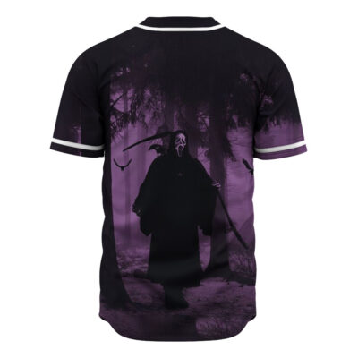 Ghostface Baseball Jersey, Scream Baseball Jersey, Halloween Baseball Jersey