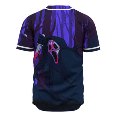 Ghostface Baseball Jersey, Scream Baseball Jersey, Halloween Baseball Jersey