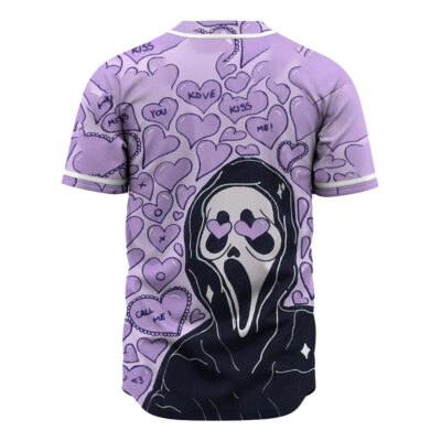 Ghostface Baseball Jersey, Scream Baseball Jersey, Halloween Baseball Jersey