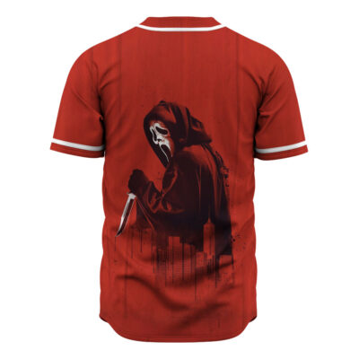 Ghostface Baseball Jersey, Scream Baseball Jersey, Halloween Baseball Jersey