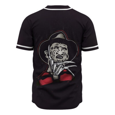 Freddy Krueger Baseball Jersey, A Nightmare on Elm Street Baseball Jersey, Halloween Baseball Jersey