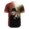 Freddy Krueger Baseball Jersey, A Nightmare on Elm Street Baseball Jersey, Halloween Baseball Jersey