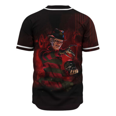 Freddy Krueger Baseball Jersey, A Nightmare on Elm Street Baseball Jersey, Halloween Baseball Jersey