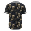 Skull And Bones Baseball Jersey, Halloween Baseball Jersey