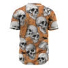 Skull And Bones Baseball Jersey, Halloween Baseball Jersey