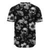 Skull And Bones Baseball Jersey, Halloween Baseball Jersey