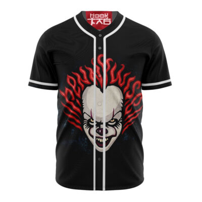 Pennywise Baseball Jersey, IT Baseball Jersey, Halloween Baseball Jersey