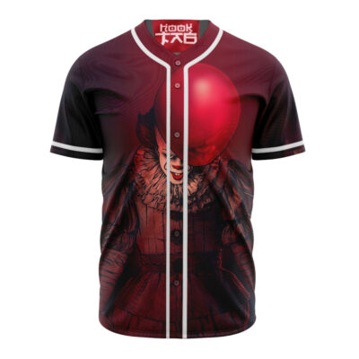 Pennywise Baseball Jersey, IT Baseball Jersey, Halloween Baseball Jersey