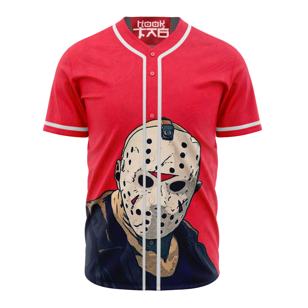 Jason Voorhees Baseball Jersey, Friday the 13th Baseball Jersey, Halloween Baseball Jersey