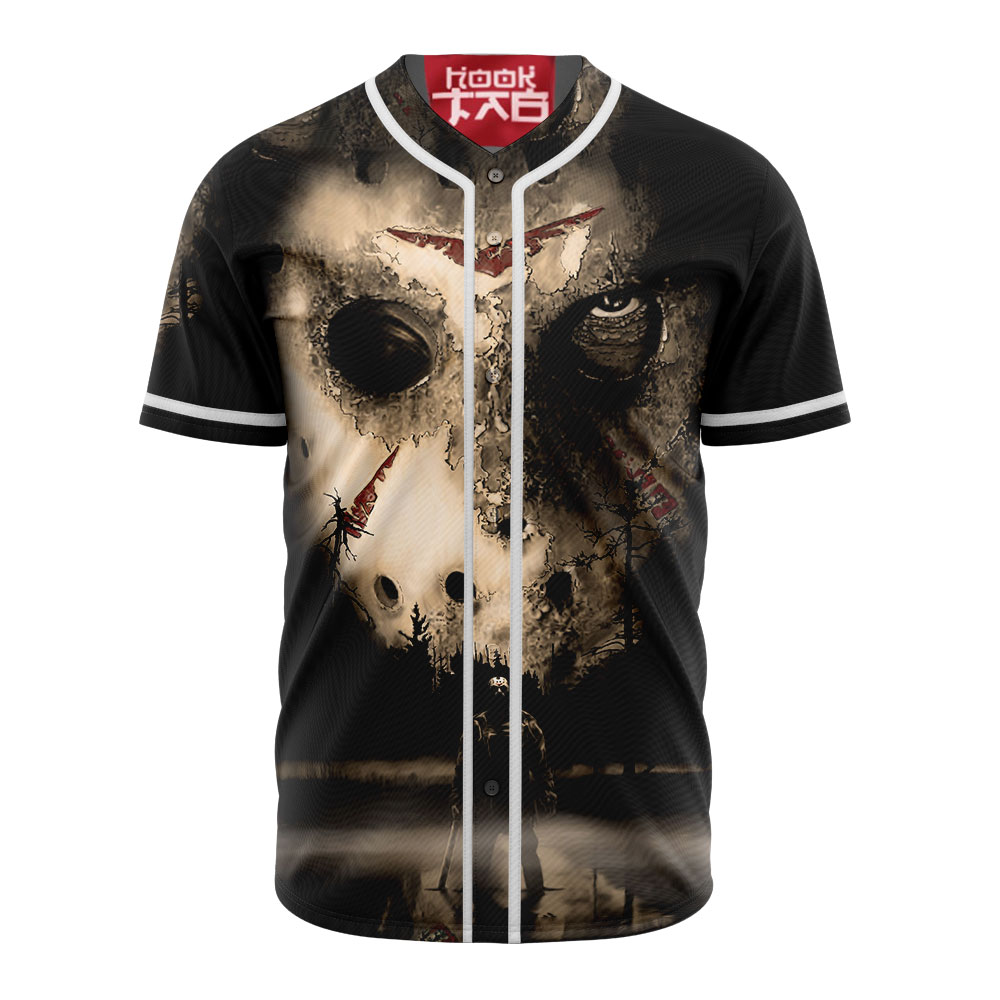 Jason Voorhees Baseball Jersey, Friday the 13th Baseball Jersey, Halloween Baseball Jersey