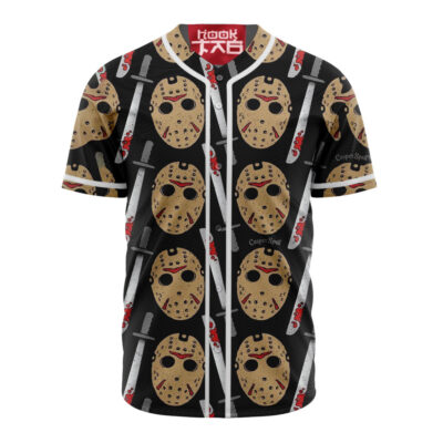 Jason Voorhees Baseball Jersey, Friday the 13th Baseball Jersey, Halloween Baseball Jersey