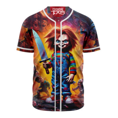 Chucky Baseball Jersey, Halloween Baseball Jersey