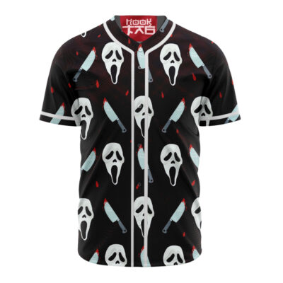 Ghostface Baseball Jersey, Scream Baseball Jersey, Halloween Baseball Jersey