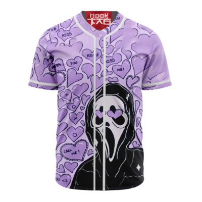 Ghostface Baseball Jersey, Scream Baseball Jersey, Halloween Baseball Jersey