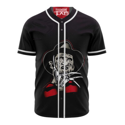 Freddy Krueger Baseball Jersey, A Nightmare on Elm Street Baseball Jersey, Halloween Baseball Jersey