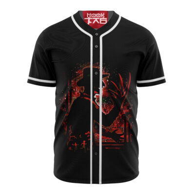 Freddy Krueger Baseball Jersey, A Nightmare on Elm Street Baseball Jersey, Halloween Baseball Jersey