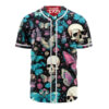 Skull And Bones Baseball Jersey, Halloween Baseball Jersey