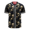 Skull And Bones Baseball Jersey, Halloween Baseball Jersey