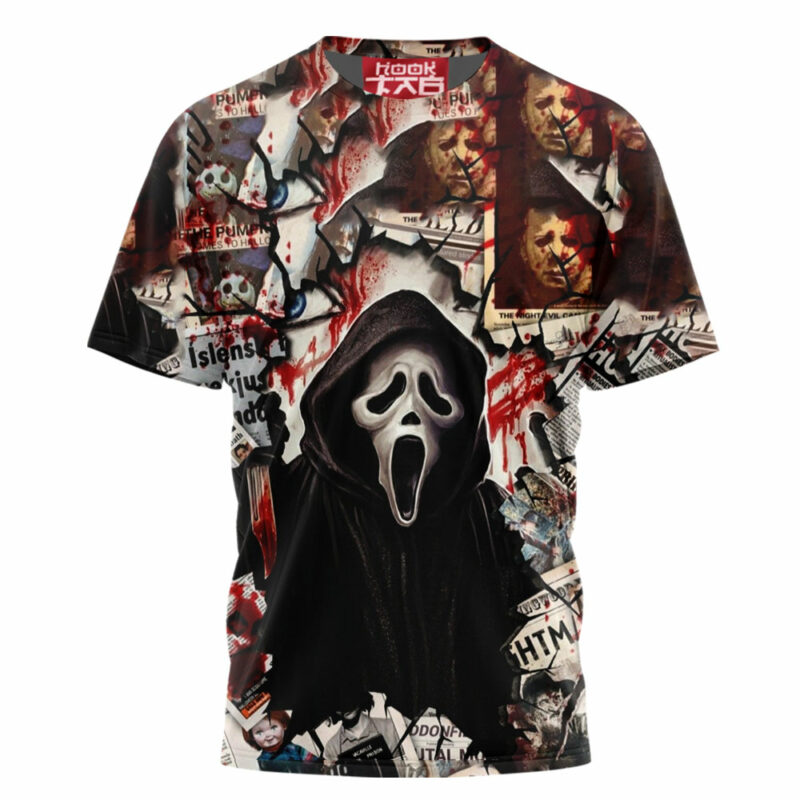 Ghostface T-shirt, Scream T-shirt, Halloween T-shirt