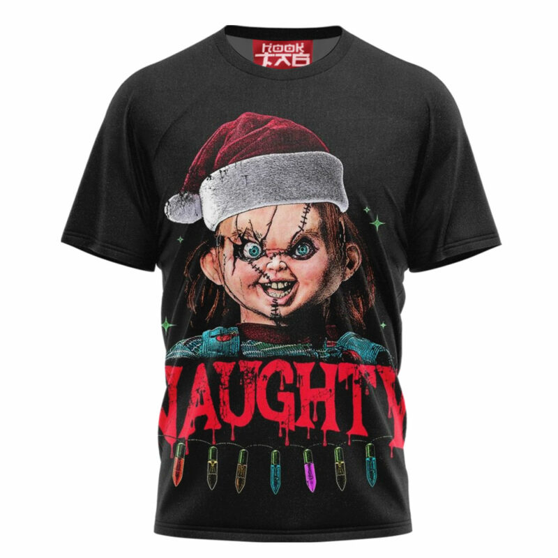 Naughty Chucky T-shirt, Halloween T-shirt