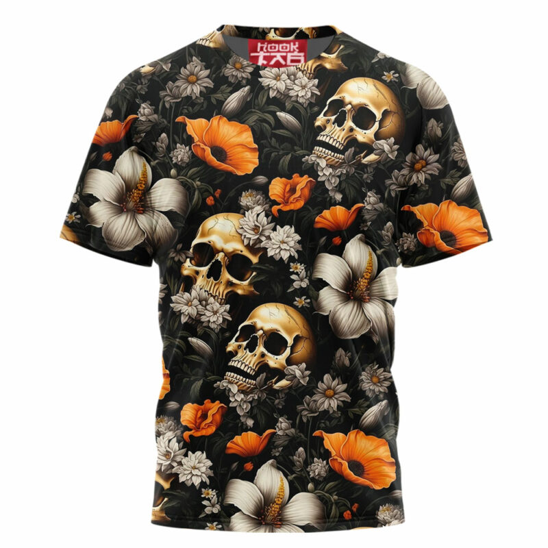 Skull And Bones T-Shirt, Halloween T-Shirt