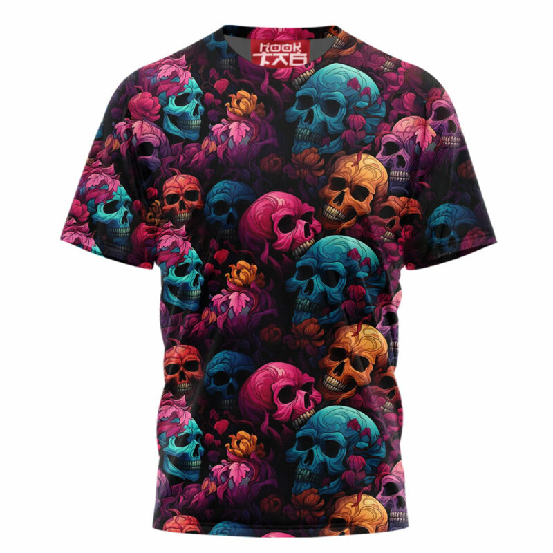 Skull And Bones T-Shirt, Halloween T-Shirt