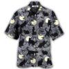 Halloween Black Cat Pattern - Gift For Men And Women - Hawaiian Shirt