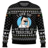 I Love You but Bob's Burgers Ugly Christmas Sweater