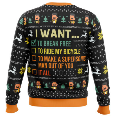 I Want To Break Free Queen Ugly Christmas Sweater