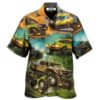 Jeep Abstract So Cool Vintage Art Style - Hawaiian Shirt