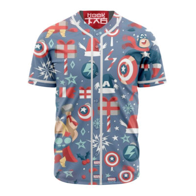 Captain America Marvel Baseball Jersey