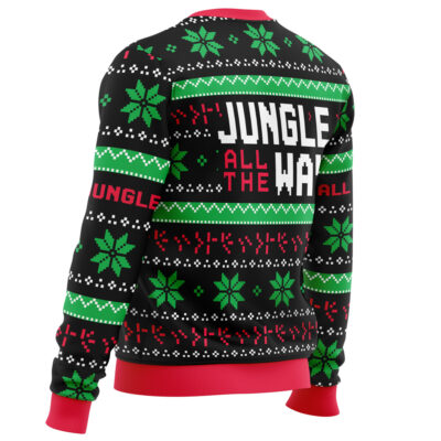 Jungle All The Way Arnold Schwarzenegger Ugly Christmas Sweater