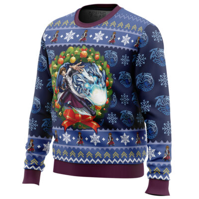 Kaiba Blue-Eyes White Dragon Christmas Yugioh Ugly Christmas Sweater