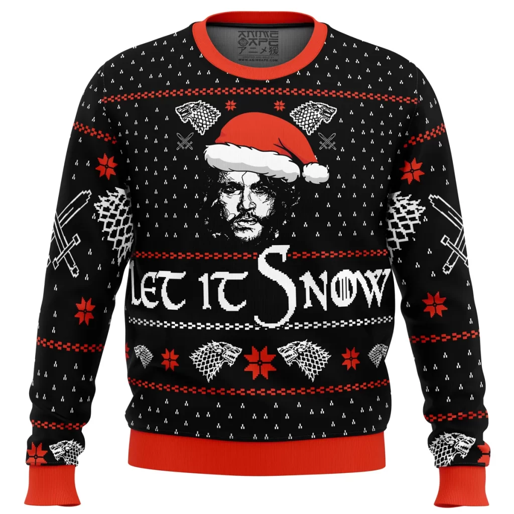 Let it Snow Jon Game of Thrones Ugly Christmas Sweater