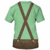 Halloween Oktoberfest Lederhosen Cosplay Costumes- T-shirt For Men