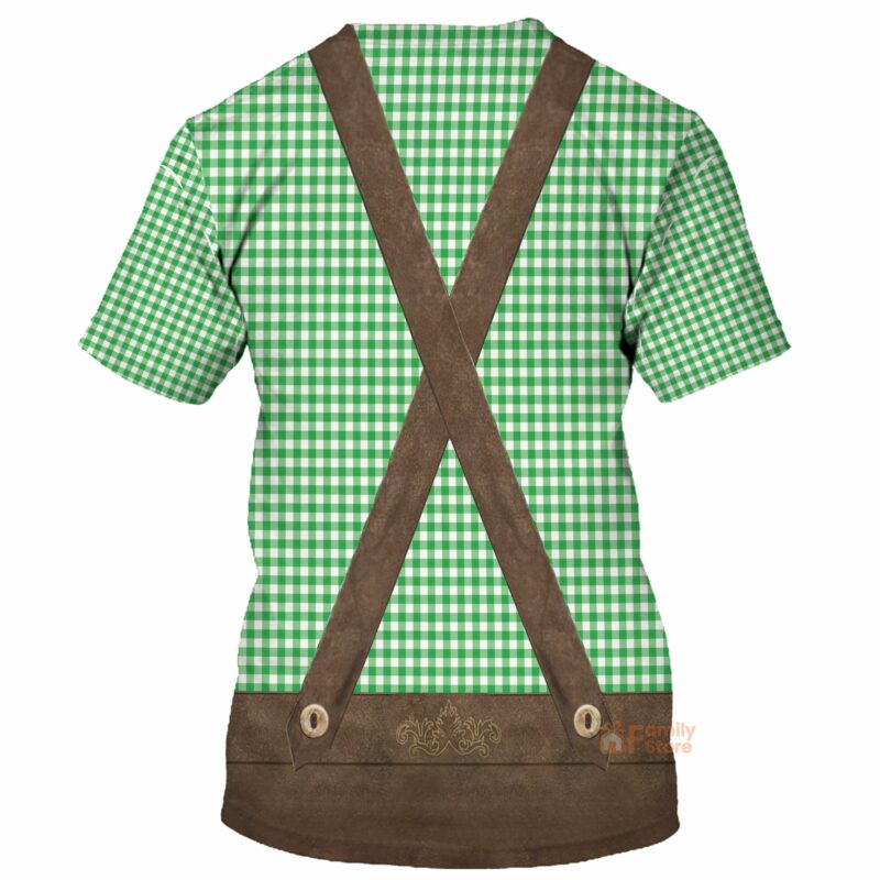 Halloween Oktoberfest Lederhosen Cosplay Costumes- T-shirt For Men