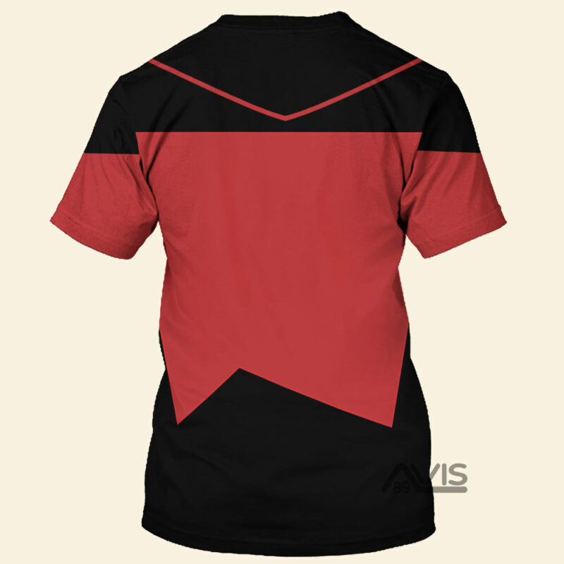 Star Trek Picard The Next Generation Red T-shirt, Costume T-shirt