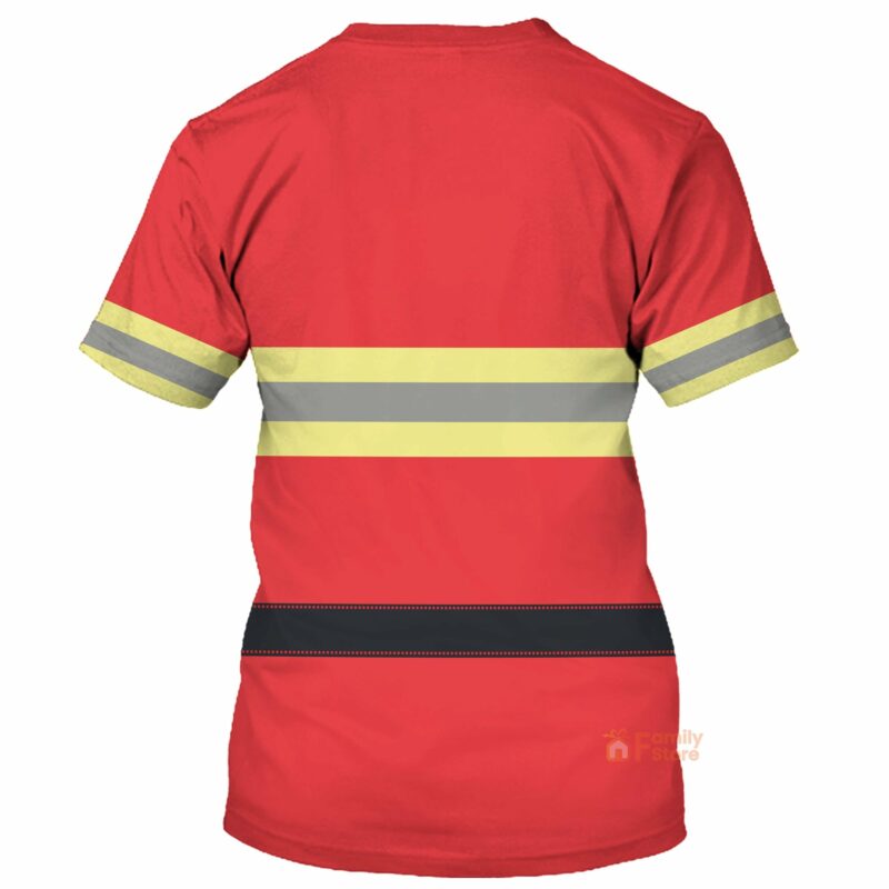 Personalized Firefighter Uniform All Over Print T-shirt, Costume T-shirts