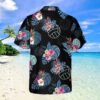 Volleyball Tropical Black Aloha Hawaiian Shirts For Men & Women