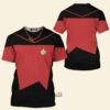 Star Trek Picard The Next Generation Red T-shirt, Costume T-shirt