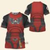 Warhammer Space Marines Flesh Tearers V2 T-shirt, Costume T-shirt WHHS60