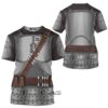 Star Wars Beskar Mandalorian Samurai T-shirt, Costume T-shirt SWHS41