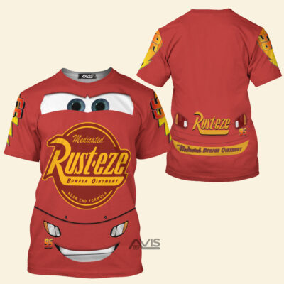 Cars Movie Lightning McQueen Pixar Cosplay Costumes, Costume T-shirt