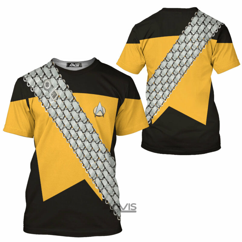 Star Trek The Next Generation Worf Klingon Cosplay Costumes, Costume T-shirt