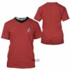 Star Trek IInto Darkness Red Cosplay Costumes, Costume T-shirt