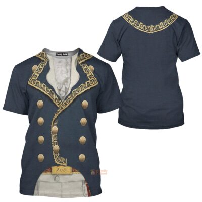 Marquis de Lafayette Cosplay Costumes- T-shirts For Men