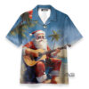 Christmas Vacation Santa Claus Playing Guitar - Hawaiian Shirt