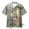 Lawn Bowling Cat Play In Yard - Hawaiian Shirt